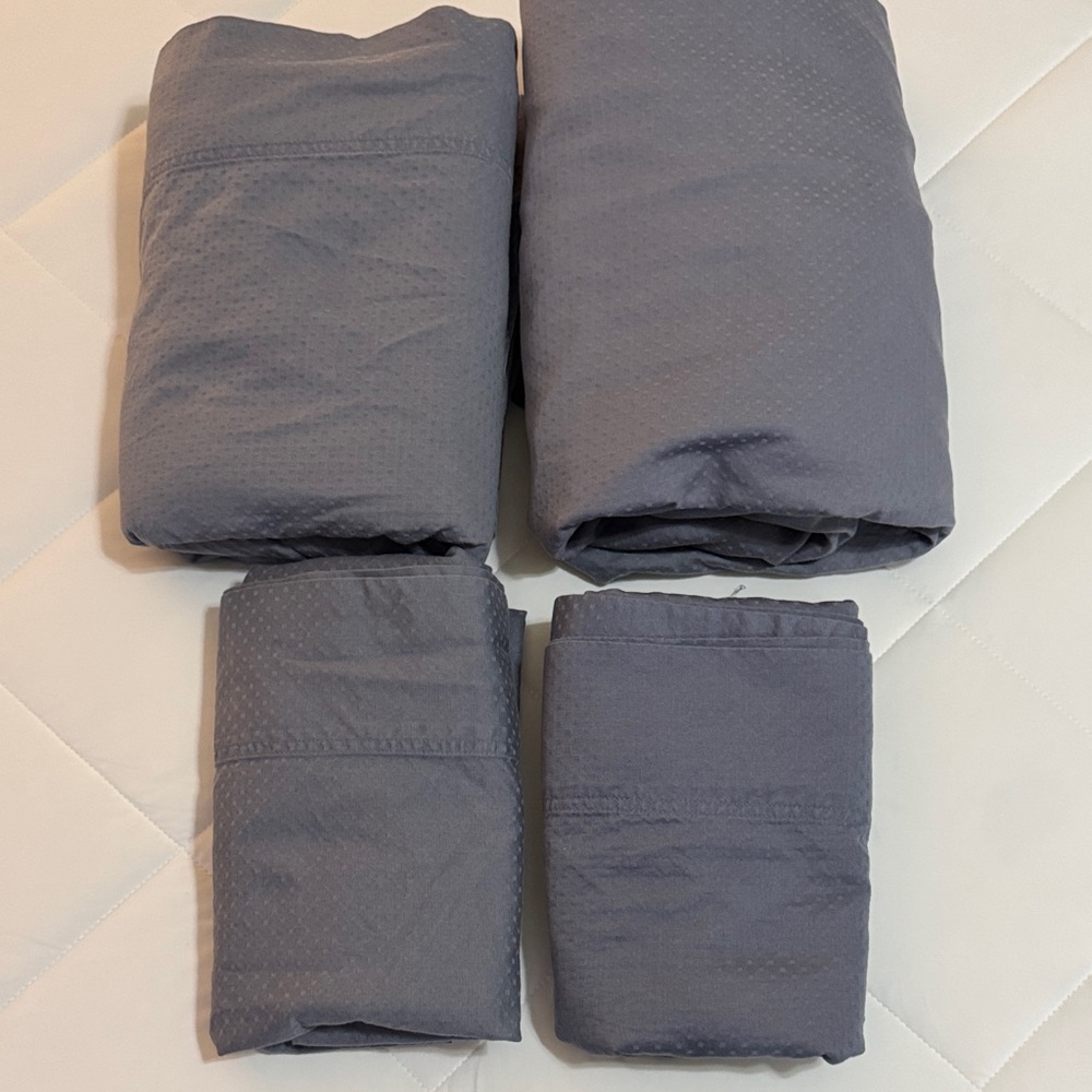 King Sheet Stylish Gray Blue  Set